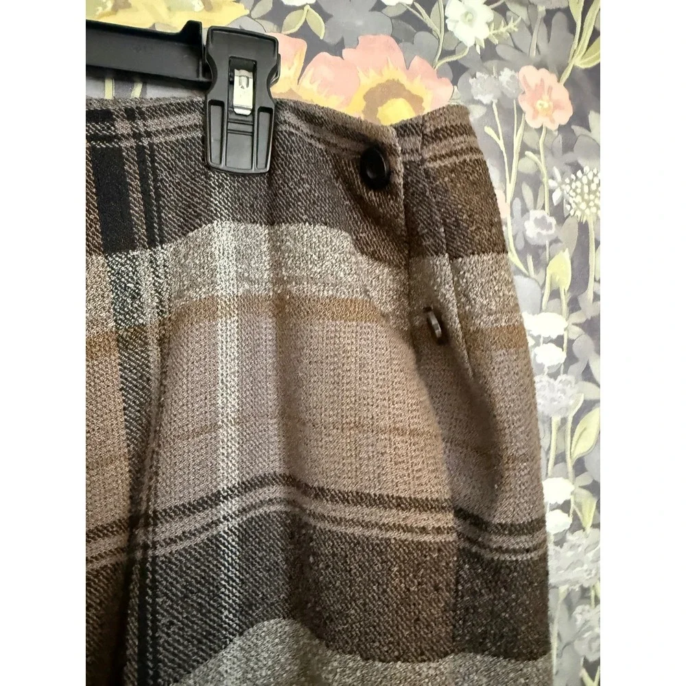 Cato Woman Plaid Midi Skirt Elastic Waist Side Slit‎ Lined Womens 18W